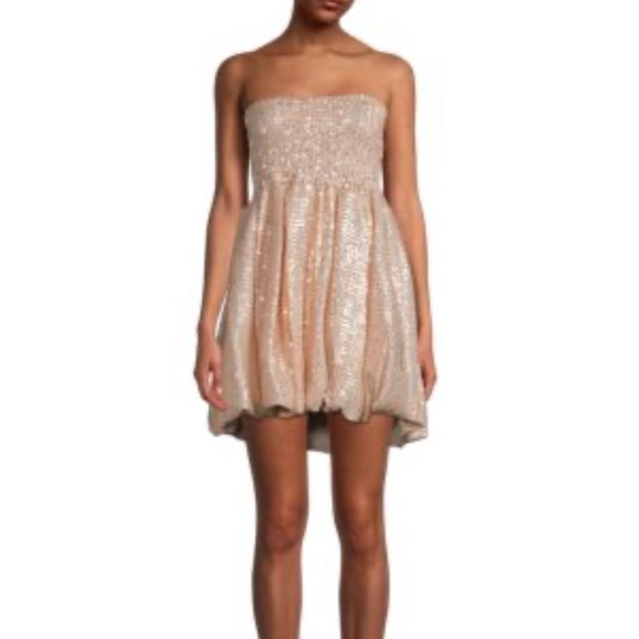Caroline Constas Bianca Sequined Strapless Mini Dress Size S - Picture 5 of 5